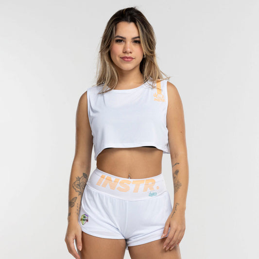 REGATA CROPPED FITDANCE INSTRUCTOR BRANCO