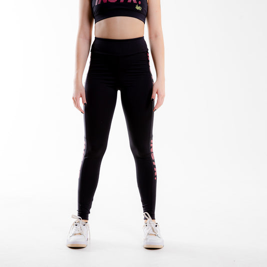 LEGGING FITDANCE INSTRUCTOR PRETO EST ROSA