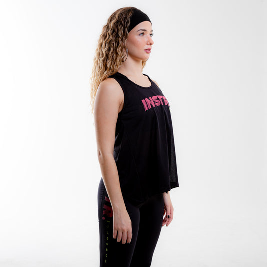 REGATA TRANSPASSADA FITDANCE INSTRUCTOR PRETO