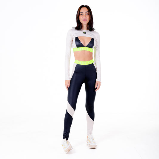 CASACO CROPPED CIRRE FITDANCE BEGE