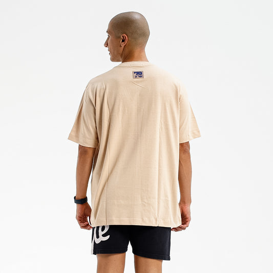 CAMISETA OVERSIZED MALHÃO FTDNC BEGE