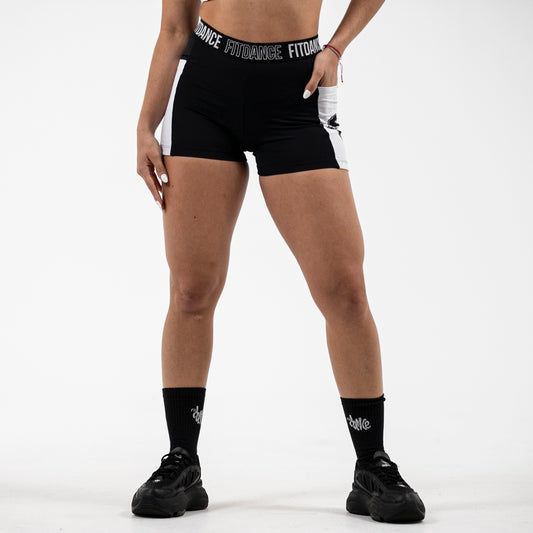 SHORTS ELASTICO INSTRUCTOR BEATS FITDANCE PRETO