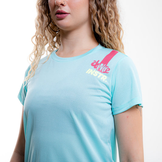 CAMISETA LISTRA FITDANCE INSTRUCTOR AZUL