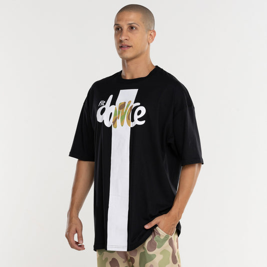 CAMISETA BIG OVERSIZED LINES ESTAMPA BRANCA