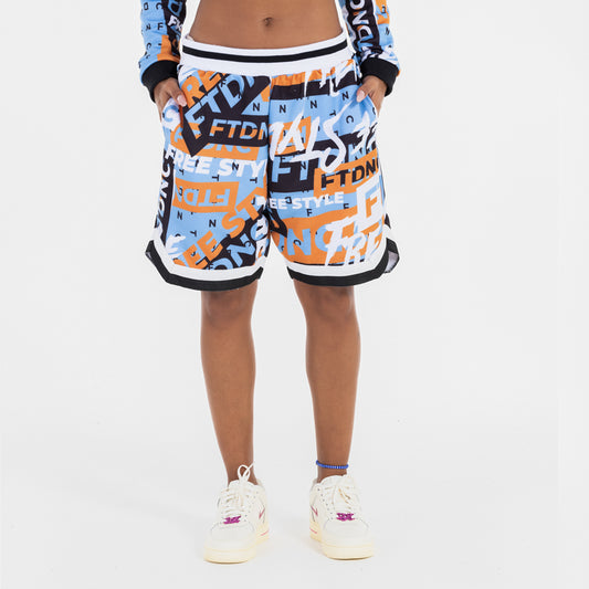 BERMUDA BASQUETE LOGOS FTDNC AZUL