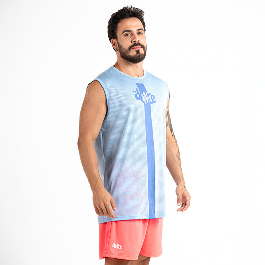 REGATA MASCULINA FITDANCE LINES AZUL