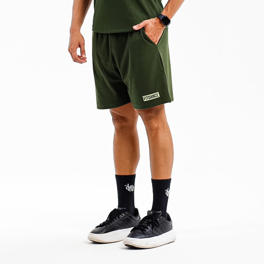 BERMUDA CANELADA FITDANCE VERDE