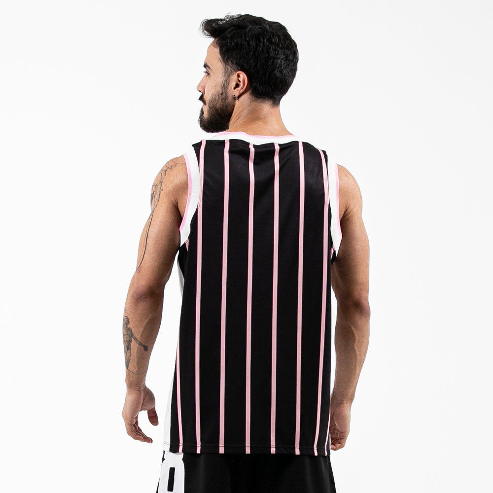 REGATA LISTRA BASQUETE FITDANCE SPORT PRETO