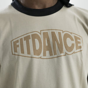 CAMISETA INVERSE FITDANCE RACE BEGE