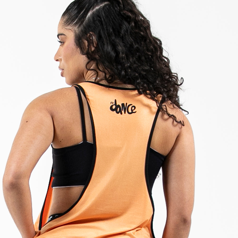 REGATA CAVADA BEATS LINES FITDANCE LARANJA