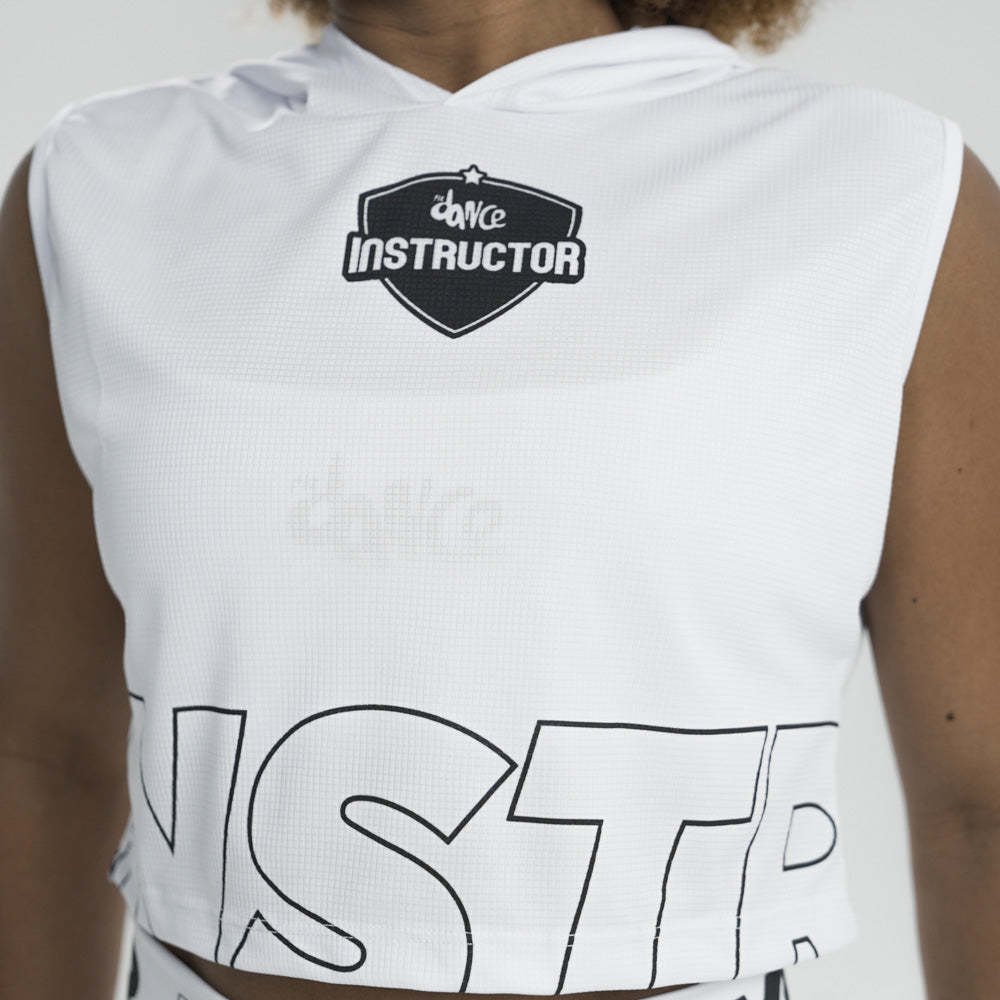 CROPPED CAPUZ INSTRUCTOR FITDANCE CLASSIC BRANCO