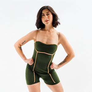 MACACÃO VIÉS FITDANCE PL VERDE