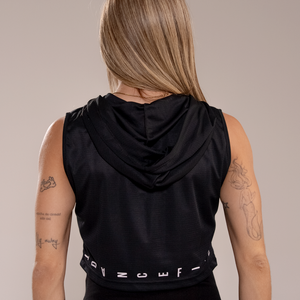 CROPPED CAPUZ FITDANCE CLASSIC PRETO