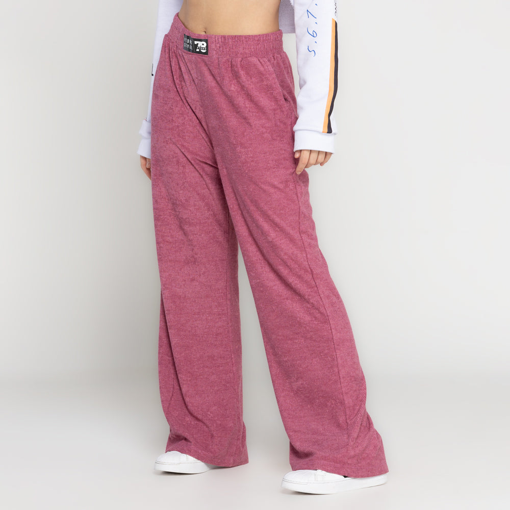 CALÇA AVELUDADA FTDNC ROSA PINK