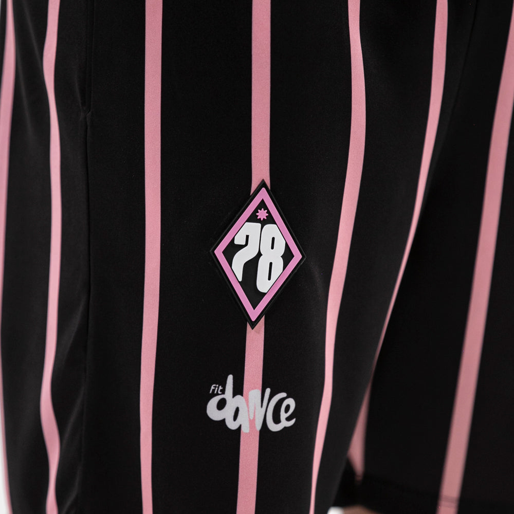 BERMUDA LISTRA FITDANCE SPORT PRETO