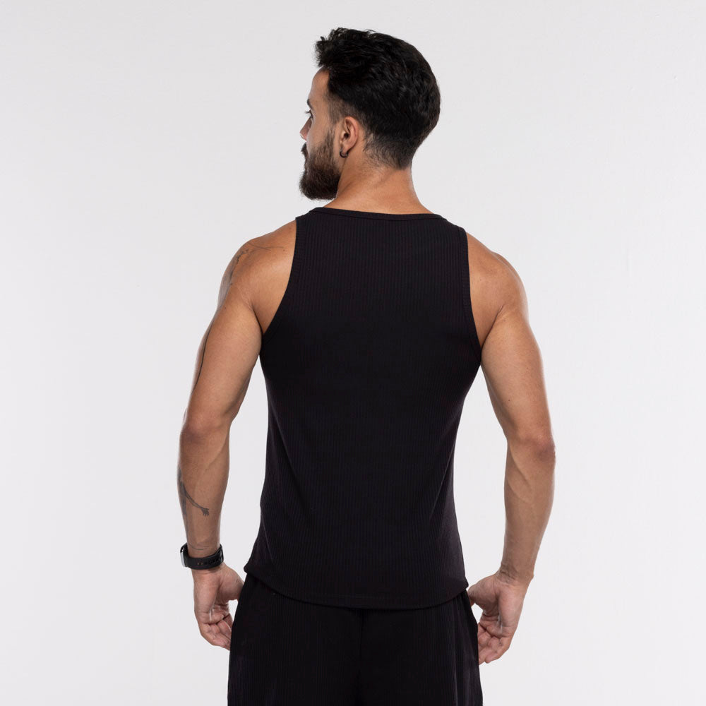 REGATA CANELADA FITDANCE PRETO