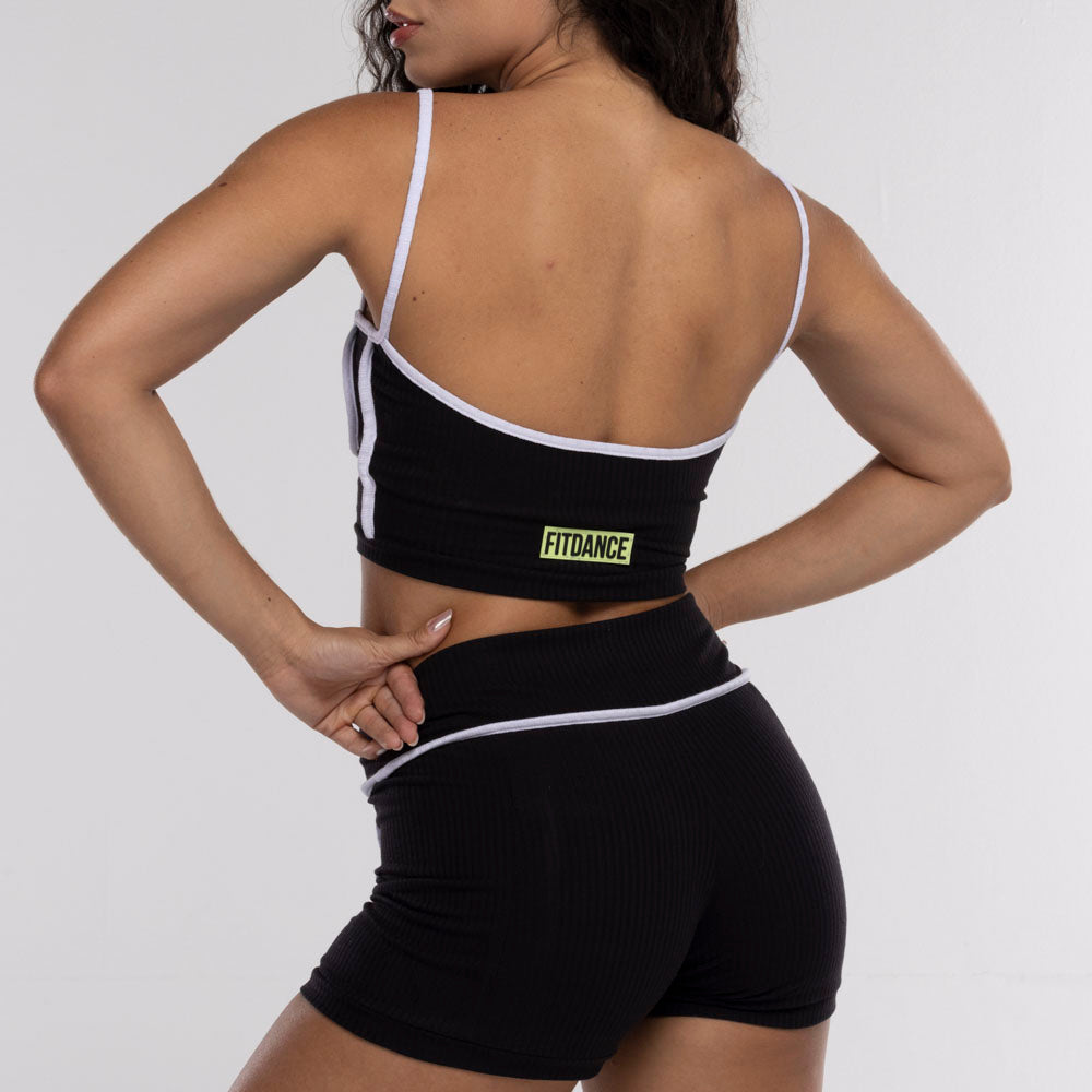 SHORTS VIES FITDANCE PRETO