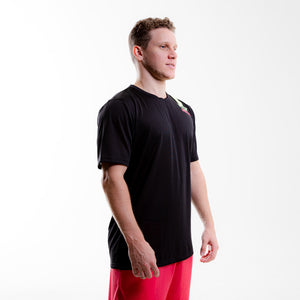 CAMISETA ESTAMPA OMBRO FITDANCE INSTRUCTOR PRETO EST ROSA