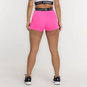 SHORTS ELASTIC COMPRESSION FITDANCE PINK