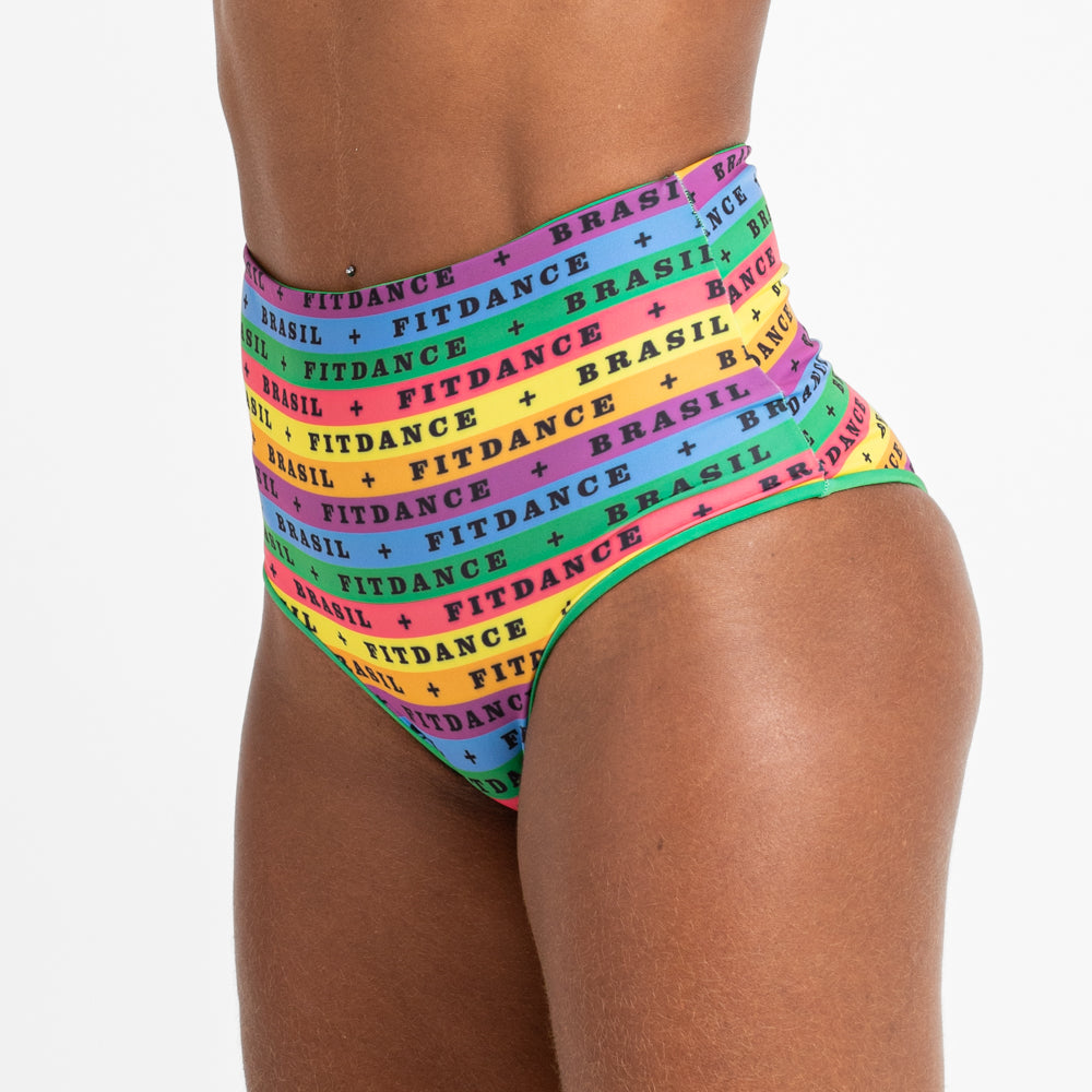 HOT PANT DUPLA FACE FITDANCE COLORÊ