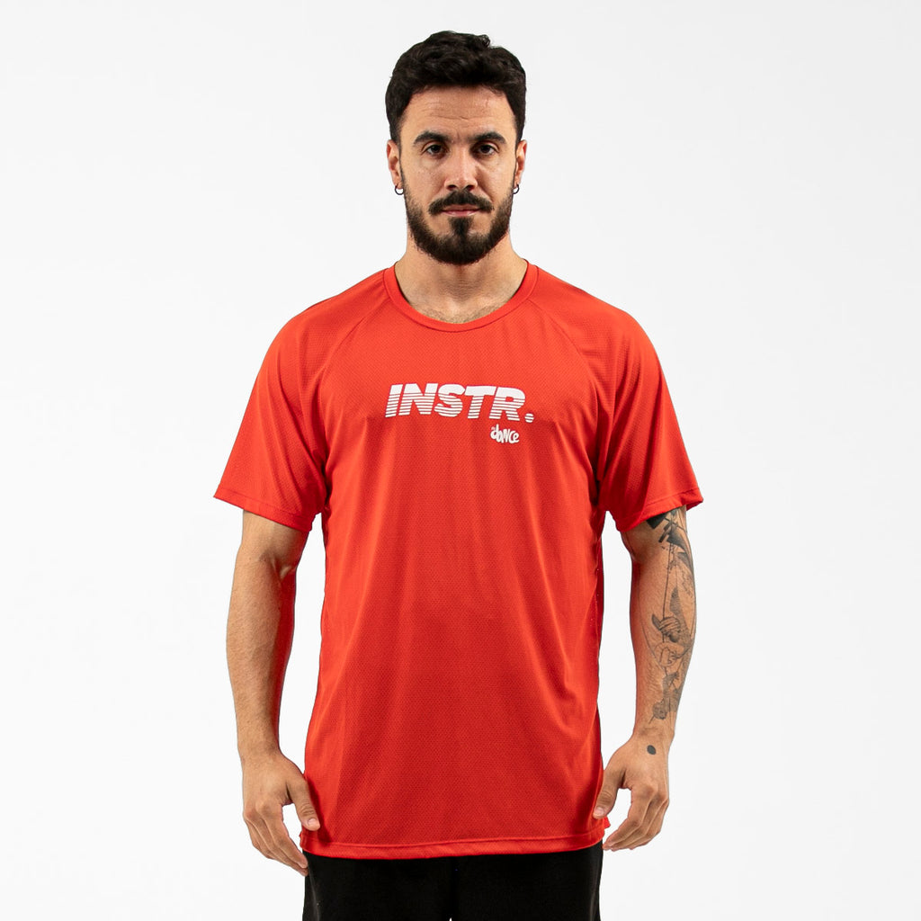 CAMISETA RAGLAN INSTRUCTOR FITDANCE CHROMA VERMELHO