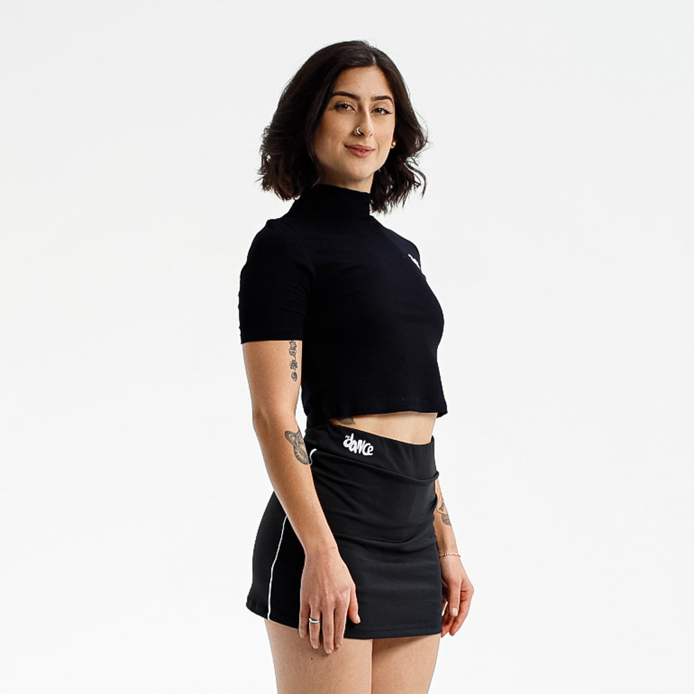 CROPPED GOLINHA FITDANCE PRETO