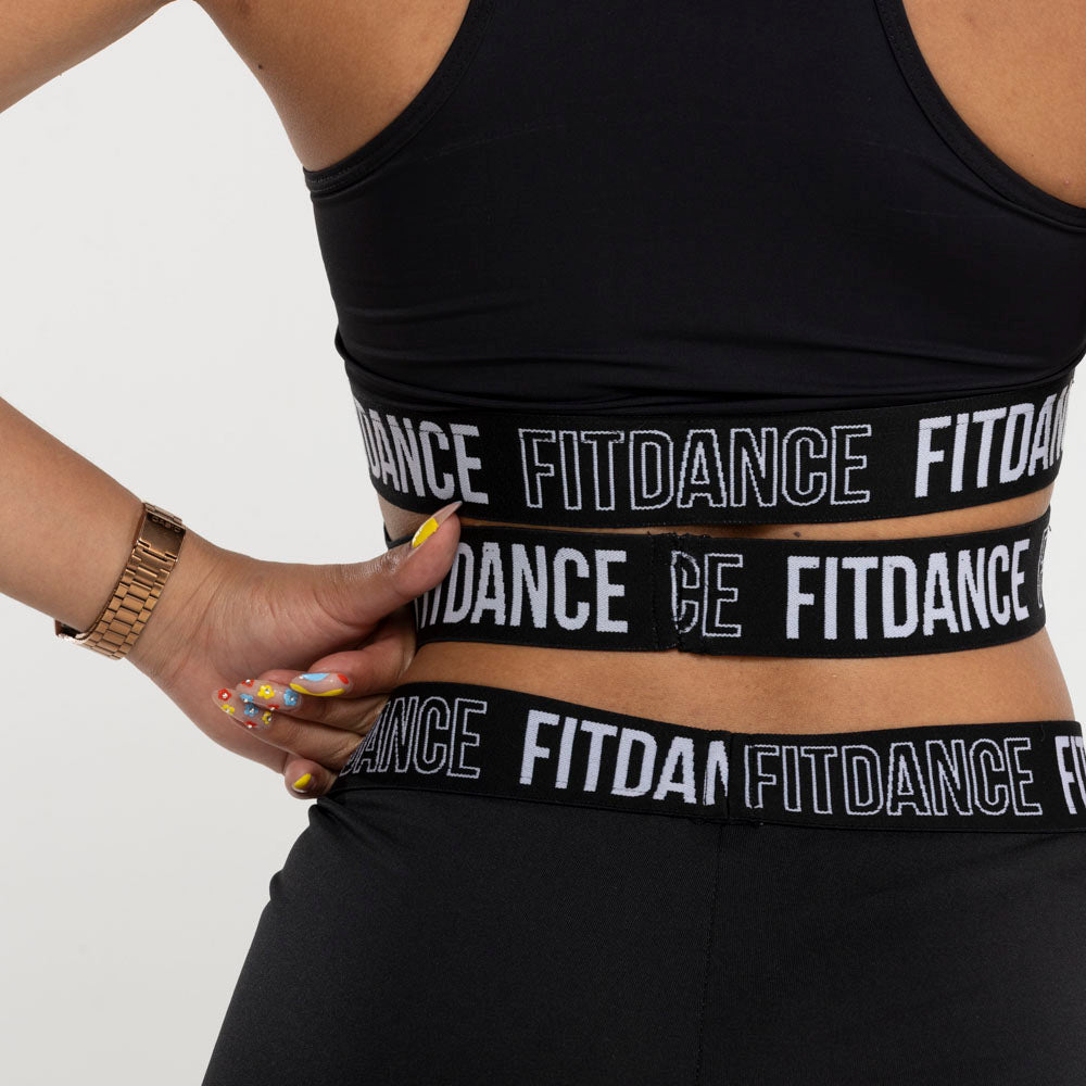 TOP ELASTICO CRUZADO FITDANCE PRETO