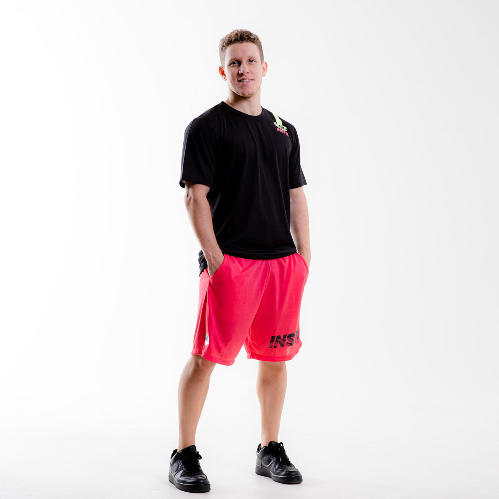 CAMISETA ESTAMPA OMBRO FITDANCE INSTRUCTOR PRETO EST ROSA