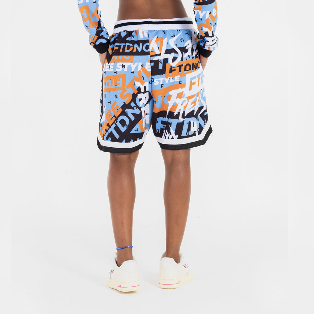 BERMUDA BASQUETE LOGOS FTDNC AZUL