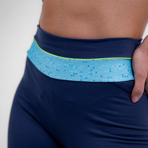 LEGGING FAIXA CINTURA FITDANCE AZUL