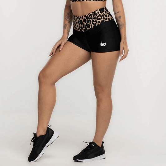 SHORTS ANIMAL FITDANCE PRETO
