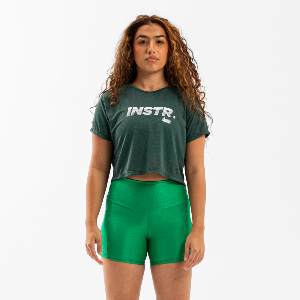 CROPPED FITDANCE INSTRUCTOR CHROMA VERDE