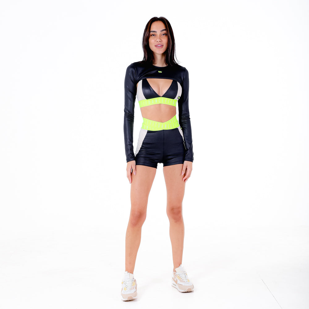 CASACO CROPPED CIRRE FITDANCE PRETO