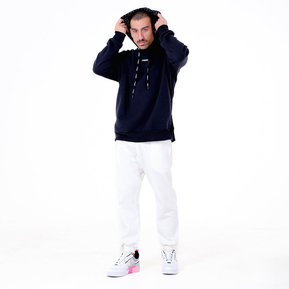 MOLETOM OVERSIZED ESTAMPADO FTDNC PRETO