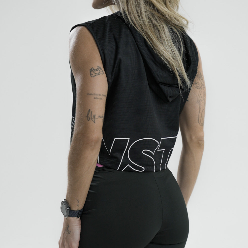 CROPPED CAPUZ INSTRUCTOR FITDANCE CLASSIC PRETO