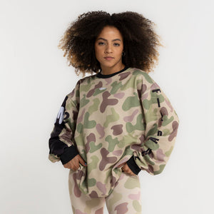 MOLETOM FITDANCE LINES CAMUFLADO