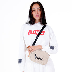 MOLETOM CROPPED CAPUZ FTDNC OFF-WHITE