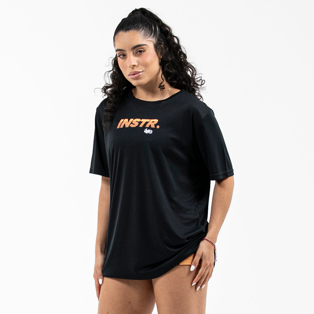 CAMISETA DRY FIT INSTRUCTOR BEATS FITDANCE PRETO