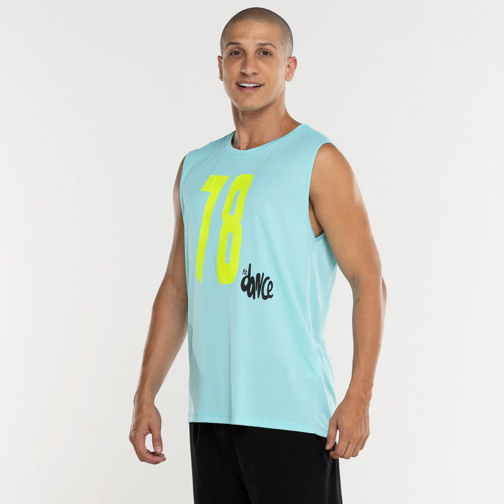 REGATA POLI MACHÃO FITDANCE AZUL