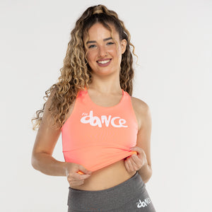 TOP ALONGADO NADADOR FITDANCE LARANJA NEON