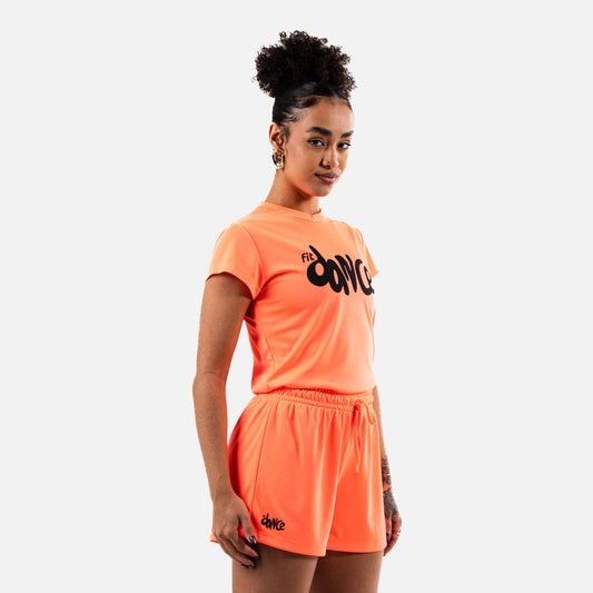 BABY LOOK FITDANCE BOLD LARANJA NEON