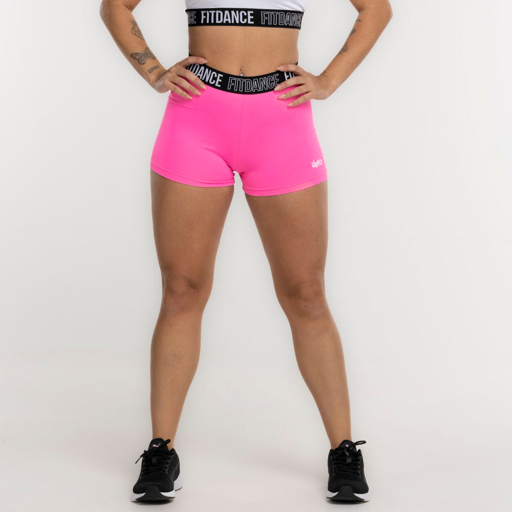 SHORTS ELASTIC COMPRESSION FITDANCE PINK