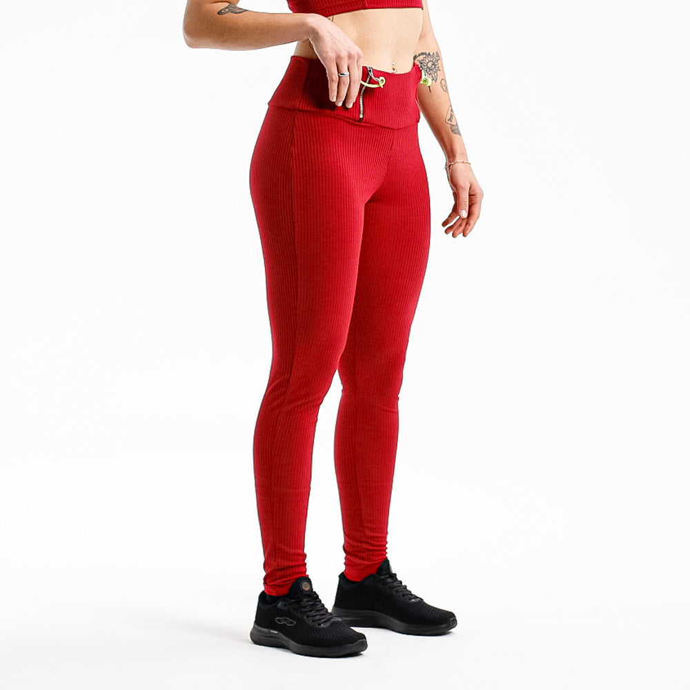 LEGGING ZÍPER FITDANCE PL VINHO