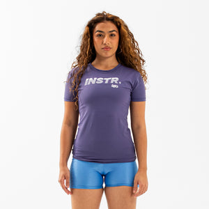 BABY LOOK INSTRUCTOR FITDANCE CHROMA AZUL