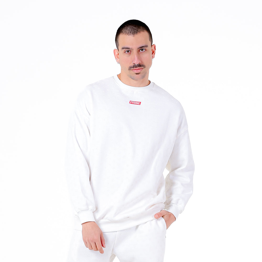 MOLETOM FULL PRINT FTDNC OFF-WHITE