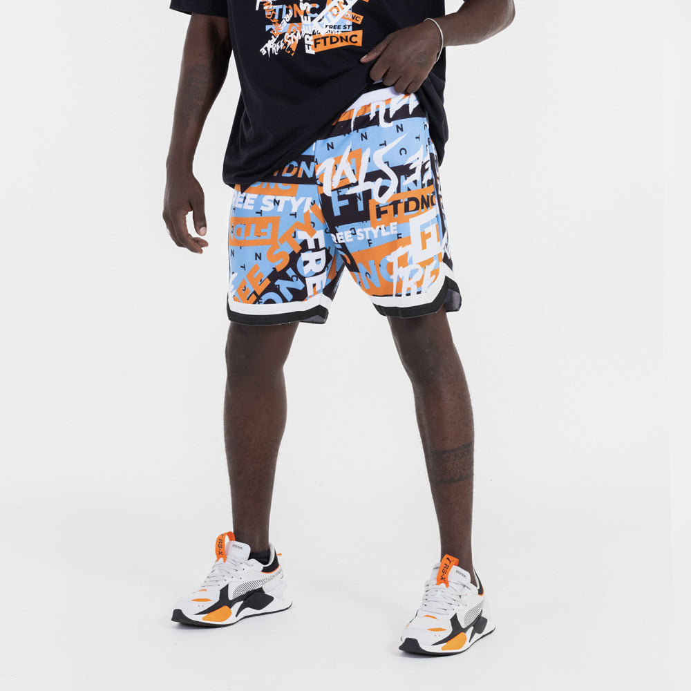 BERMUDA BASQUETE LOGOS FTDNC AZUL