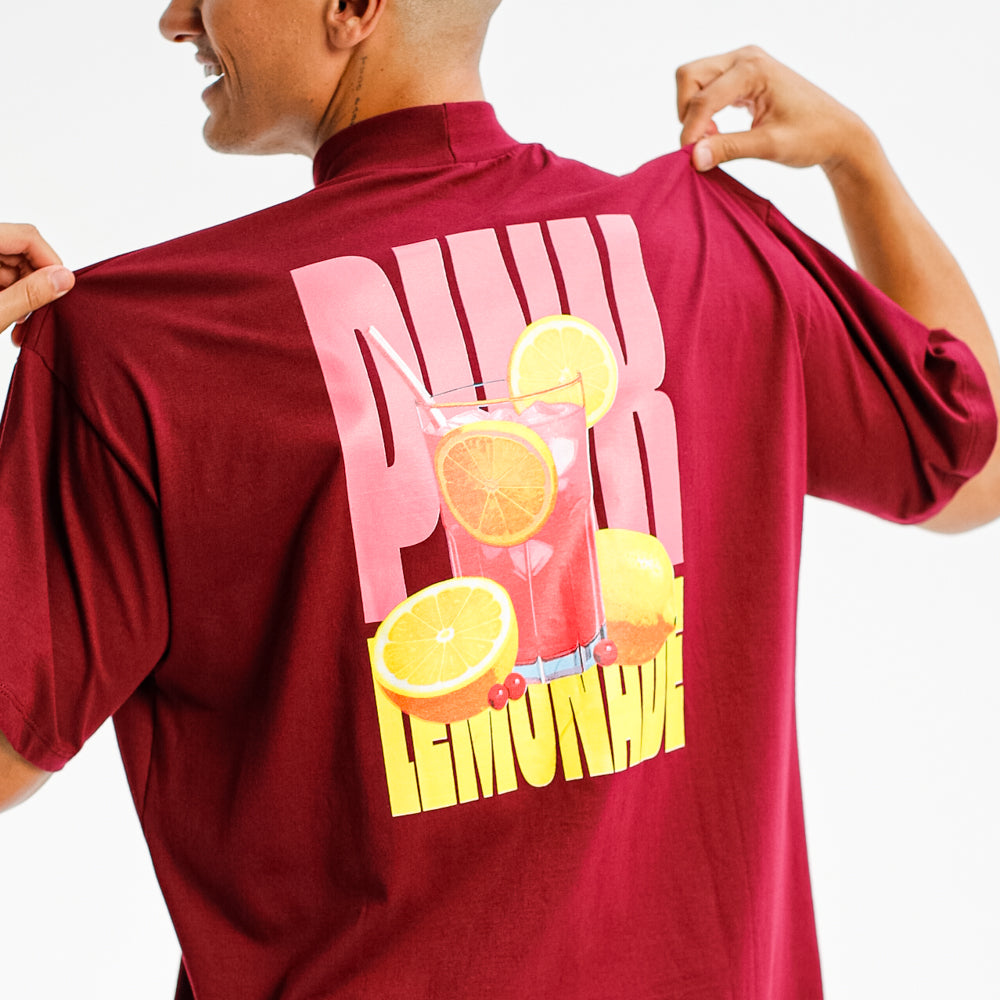 CAMISETA OVERSIZED PL FITDANCE VINHO