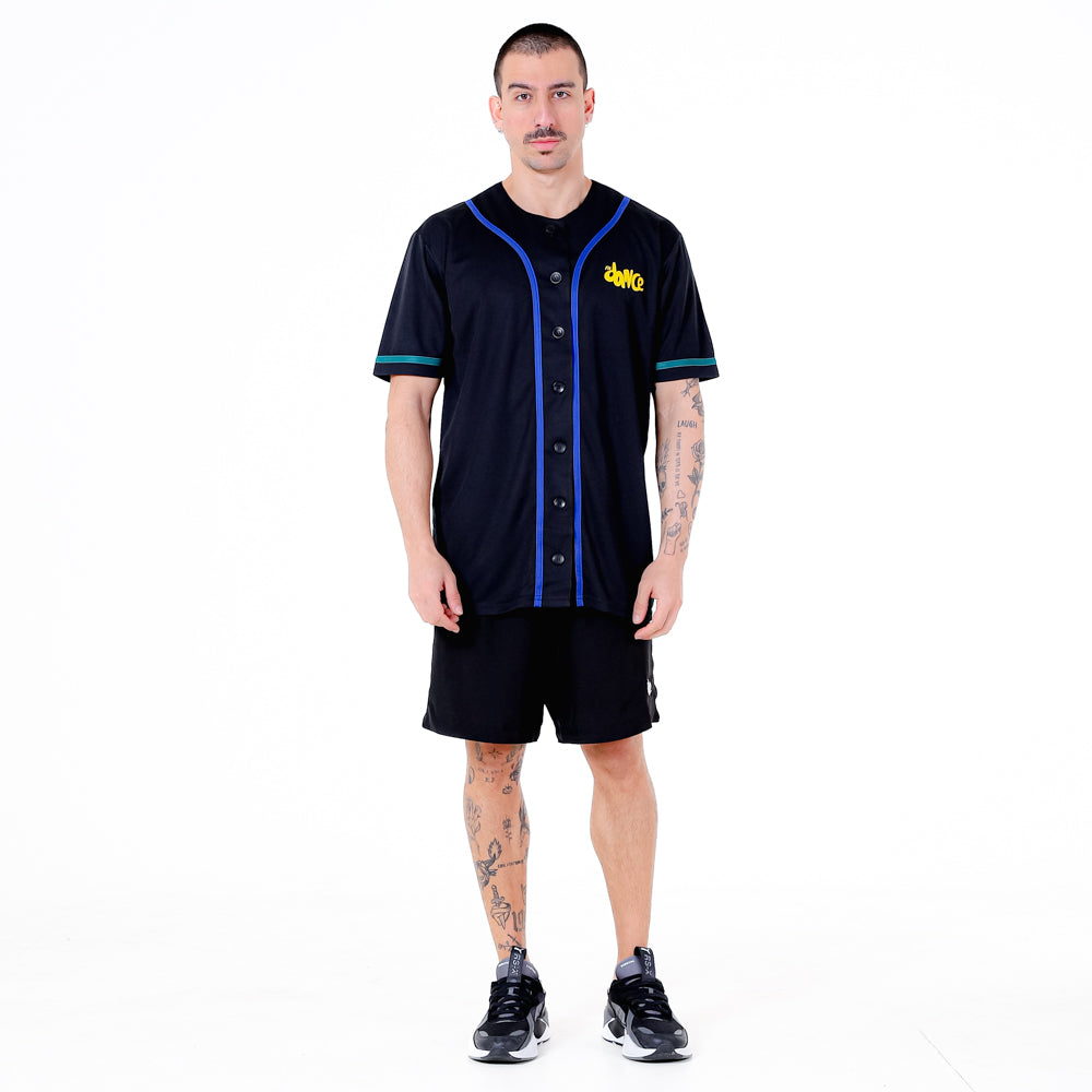 CAMISA BASEBALL CUSTOM FITDANCE PRETO