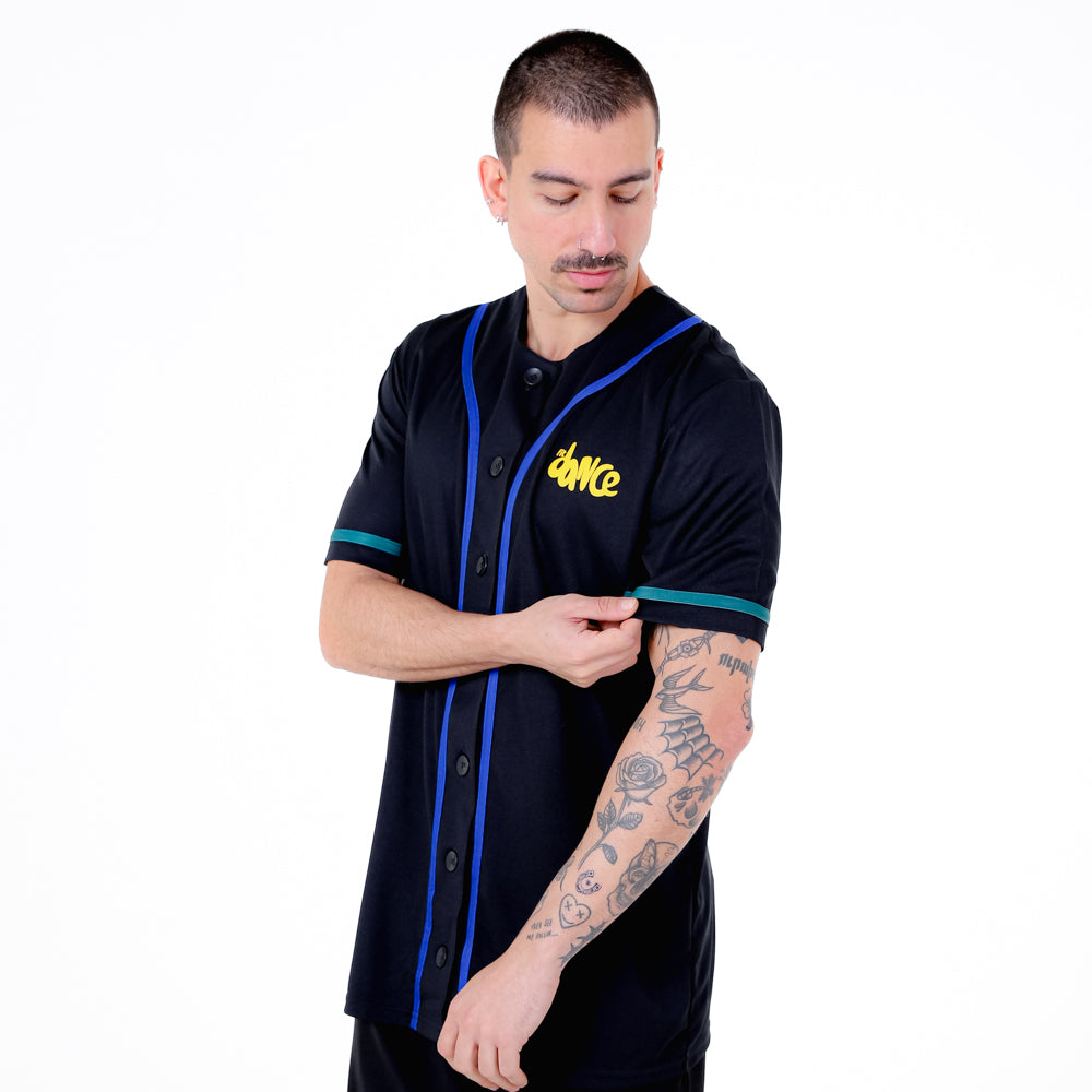 CAMISA BASEBALL CUSTOM FITDANCE PRETO