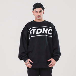 MOLETOM OMBRO LARGO FTDNC BLACK